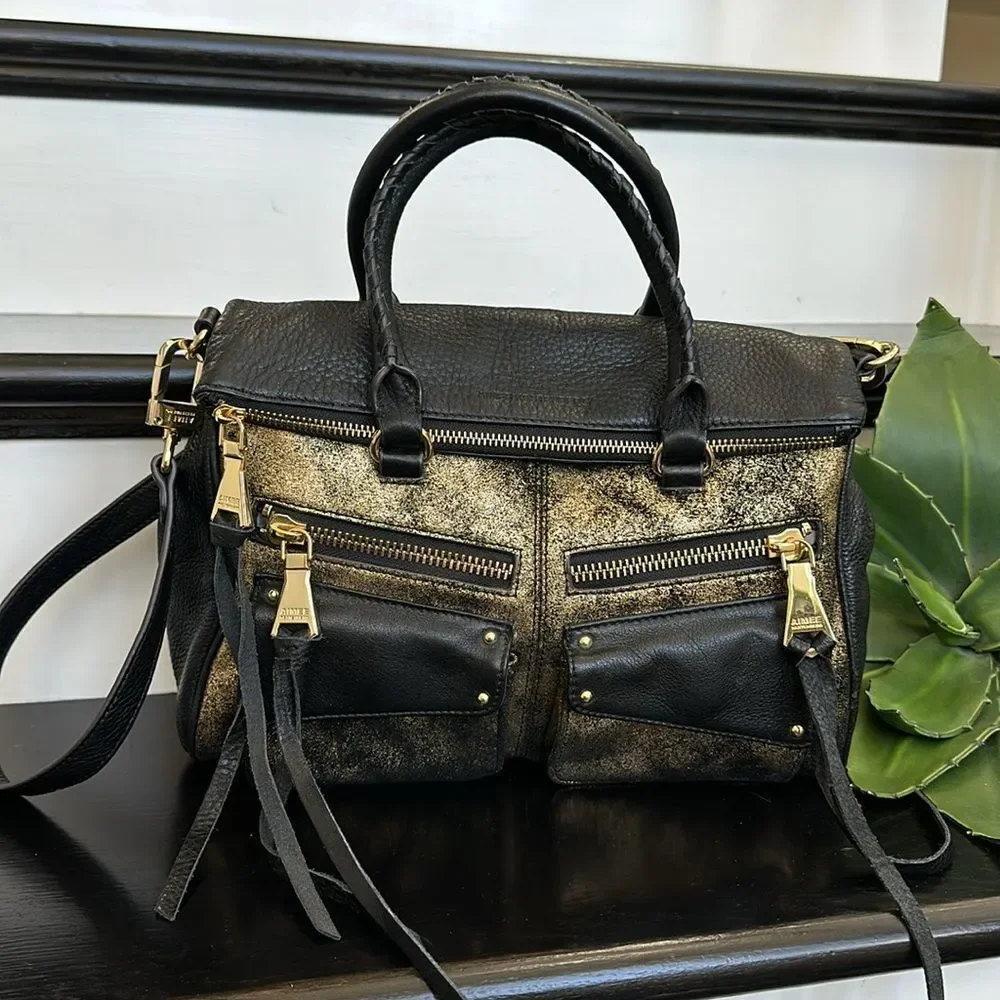 Aimee Kestenberg Black and Gold Women's Bag